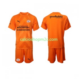 PSV Eindhoven Portiere Bambino Maglia Trasferta 2022/2023 Manica Corta (+ Pantaloncini)